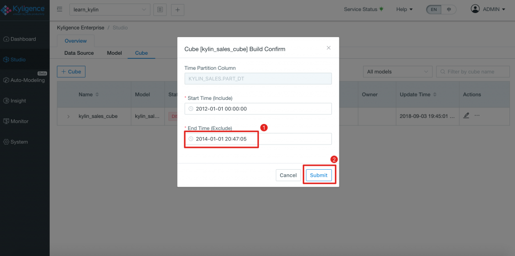 Building OLAP Cube With Kyligence Enterprise Part 3
